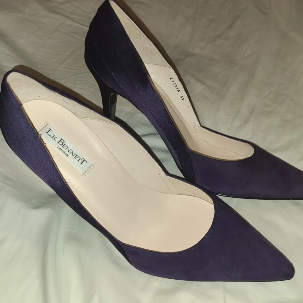LK Bennett Suede and Satin Dress Pumps Heels - Picture 1 of 7
